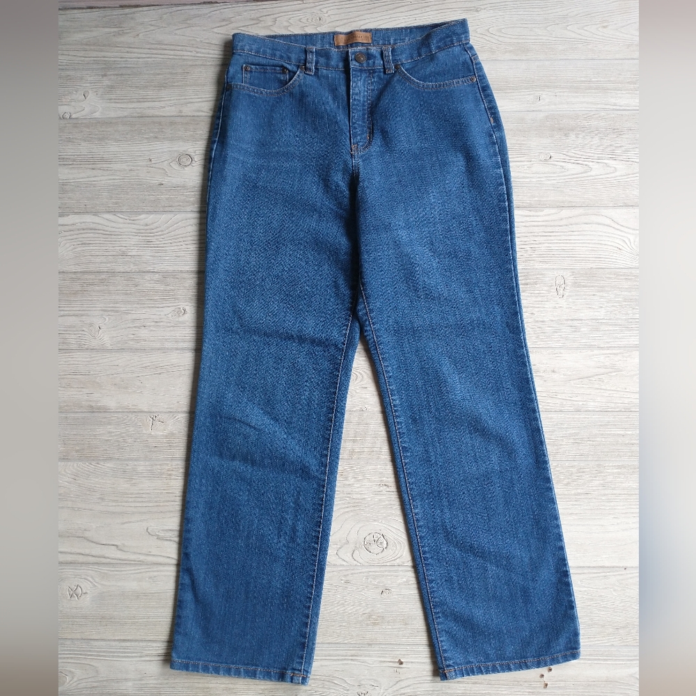 Hannah Straight Leg Womens Size 10 Misses Blue Medium Wash Denim Mid Rise Jeans
